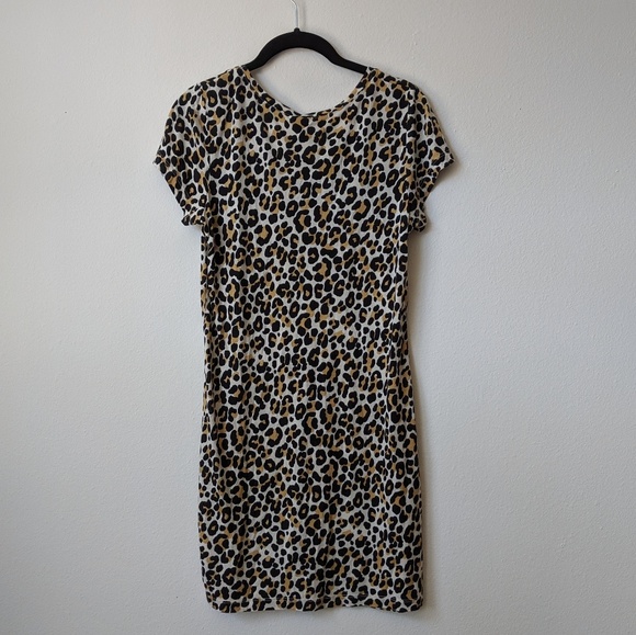 H&M Leopard Pocket T-Shirt Dress - Picture 2 of 3